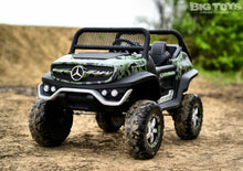 Load image into Gallery viewer, 2023 Mercedes Benz Unimog 2 Seater 12V DELUXE Kids Ride On Car 2023 Model With Remote Control DELUXE MODEL WITH LEATHER SEATS AND RUBBER TIRES