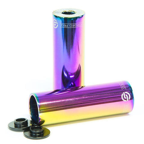 purple bmx pegs