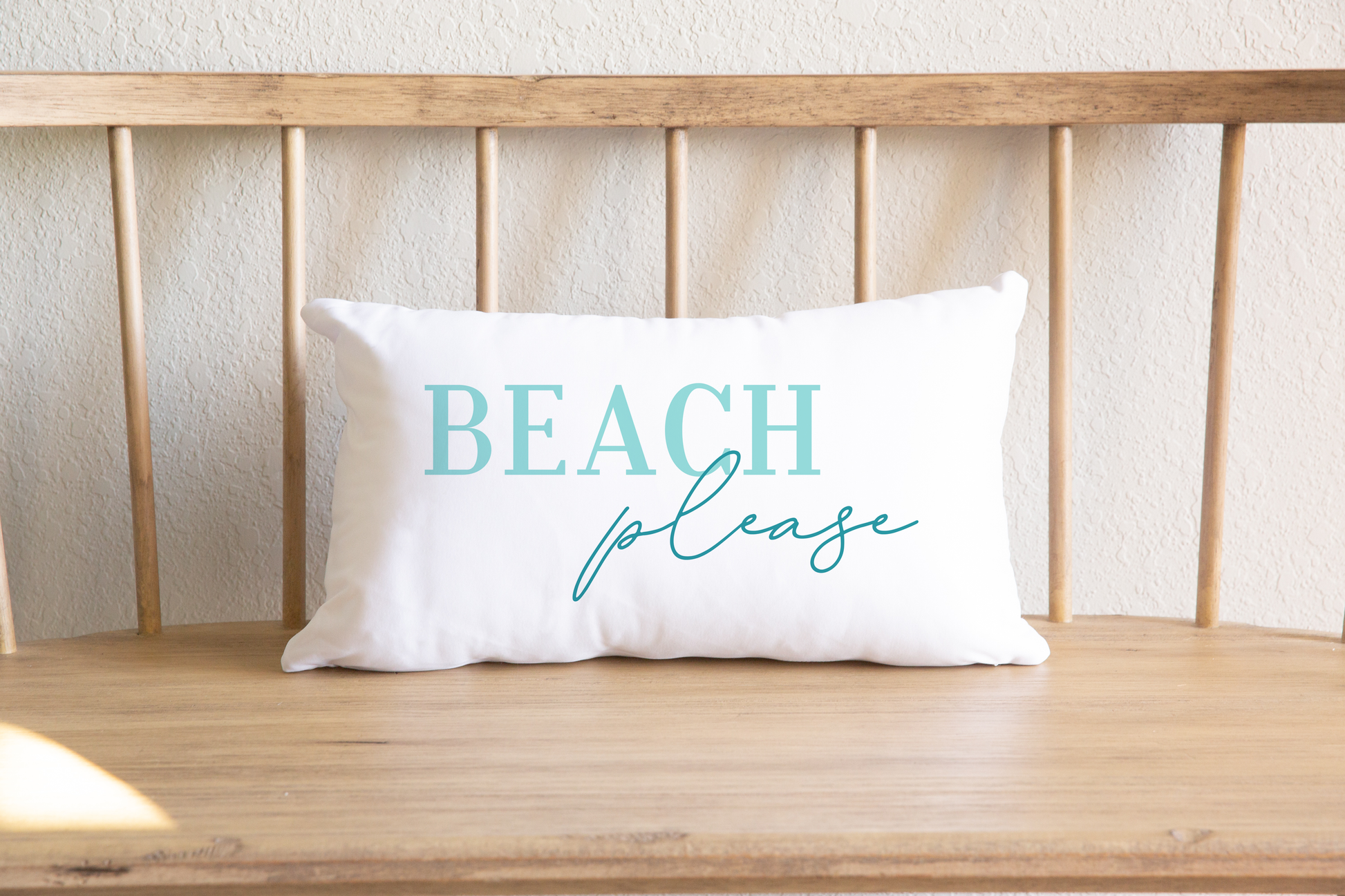 Beach Please Throw Pillow