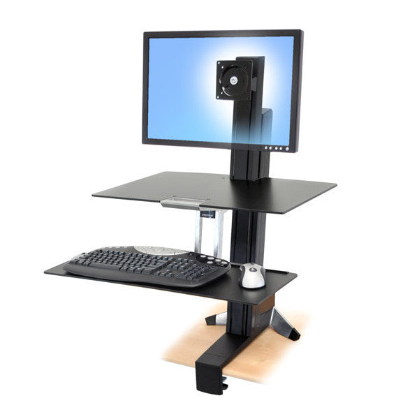 desktop monitor and keyboard stand