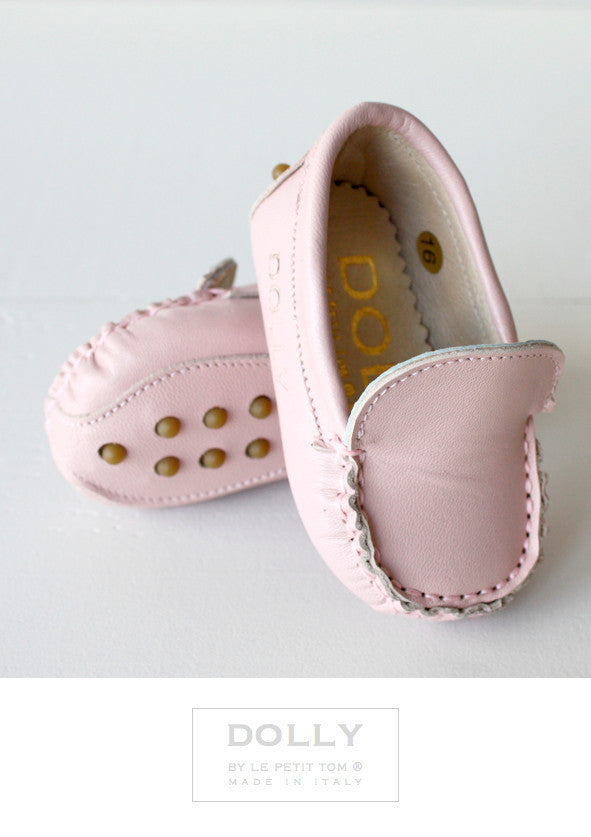 baby girl pink moccasins