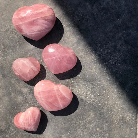 Rose quartz hears