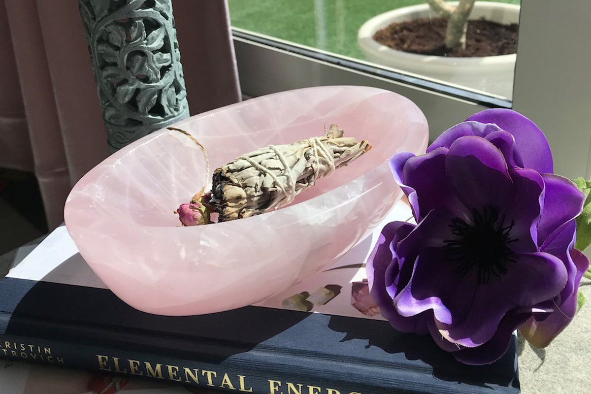 Rose Quartz Crystal Bowl