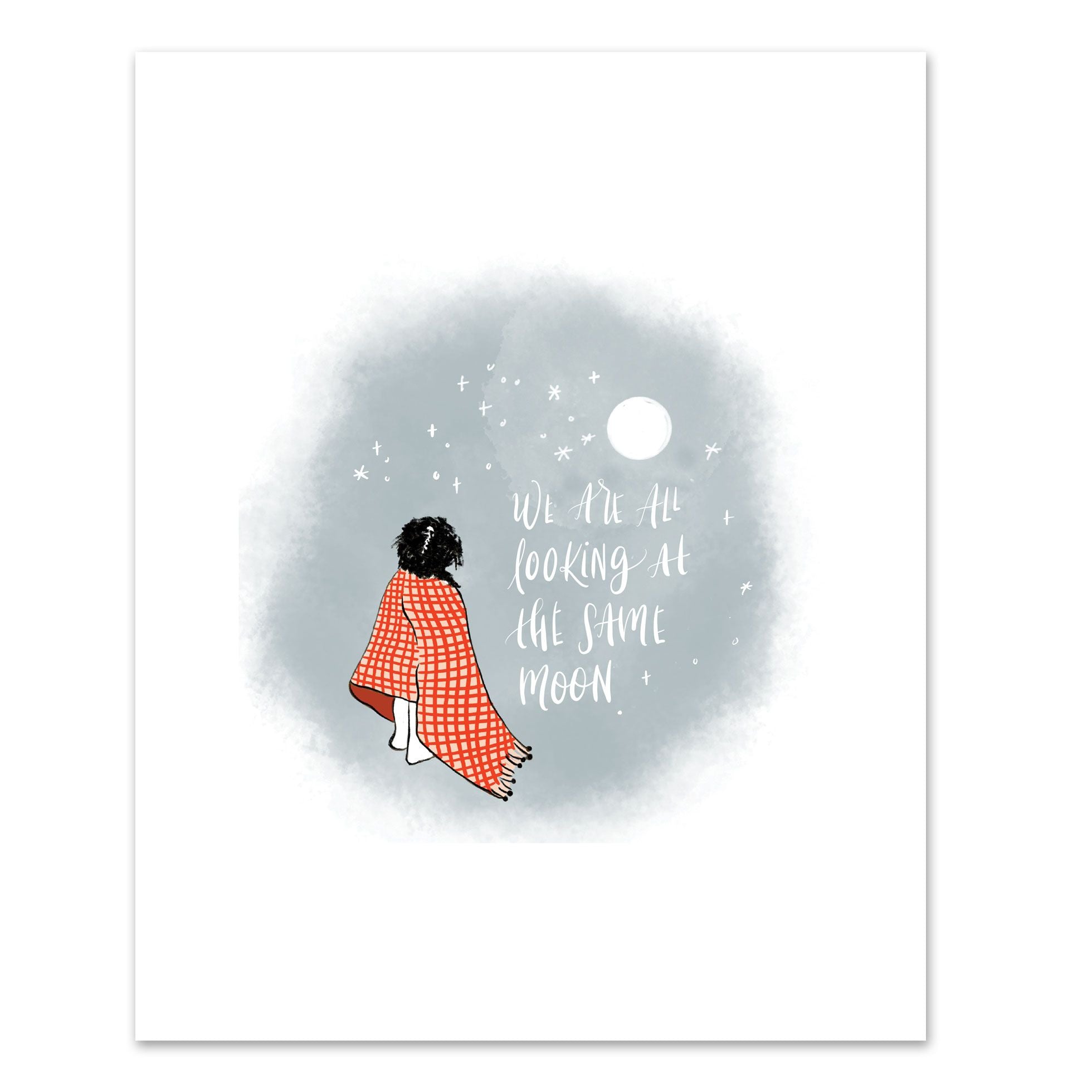 Image of Art Print - Under The Same Moon - Maika's Wish