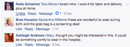 Real moms talk about what they prefer to wear for hospital birth