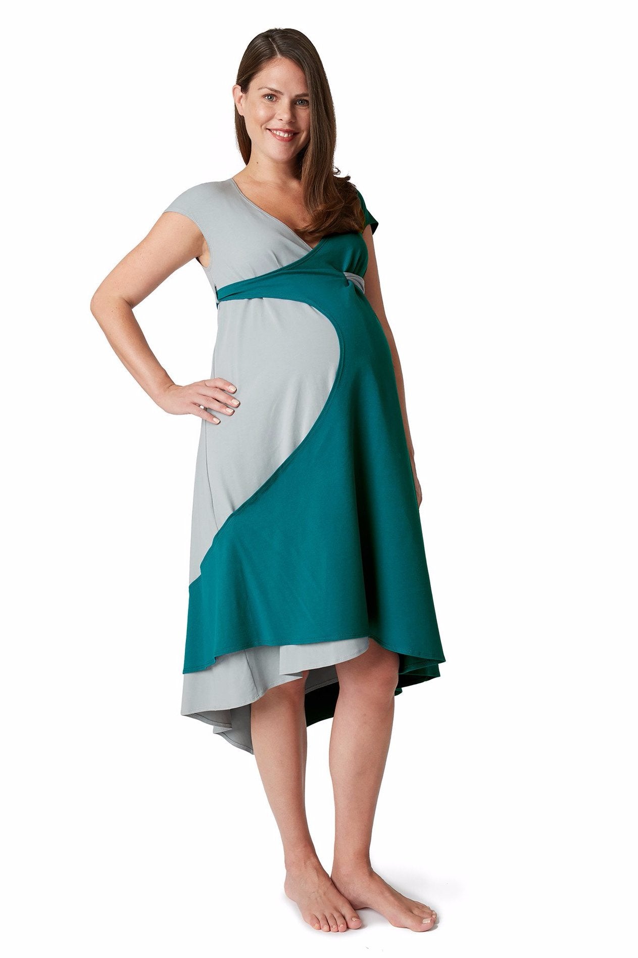 3-in-1 birthing gown wear for labor and deliver, as a maternity dress and a  postpartum/nursing dress. Visit our … | Diy maternity gown, Birthing gown,  Nursing dress