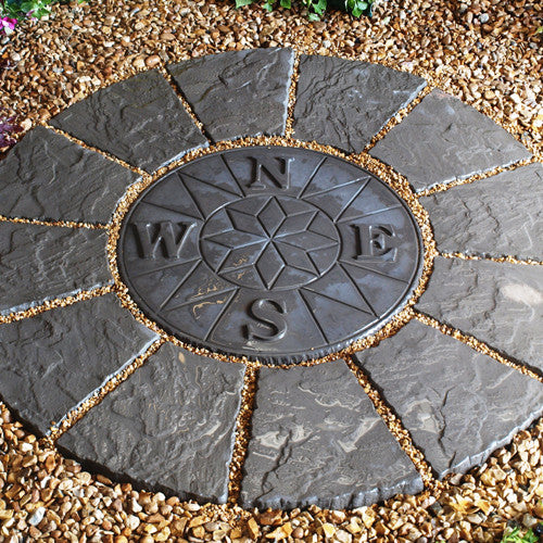 Compass Rotunda Paving Circle - sandstone or grey size 1.2 metre