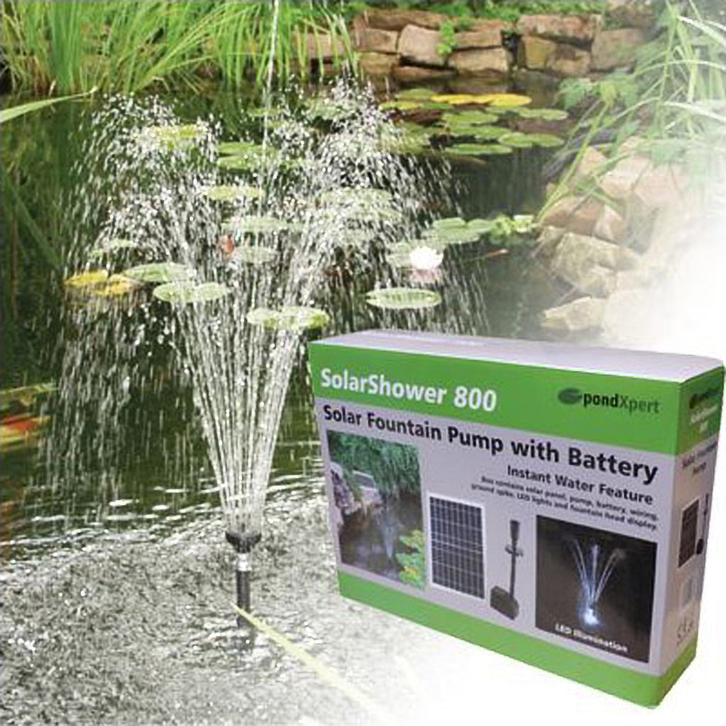 Solar Pond Fountain Pump 800 Litre Garden Solar Powered