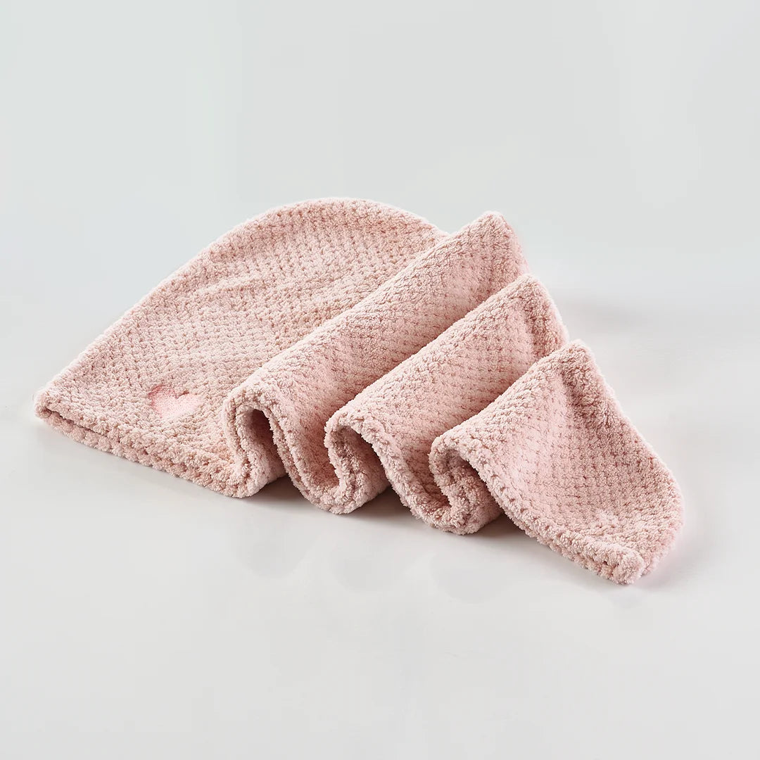 Billede af Mikrofiber håndklæde til hår - Rosa