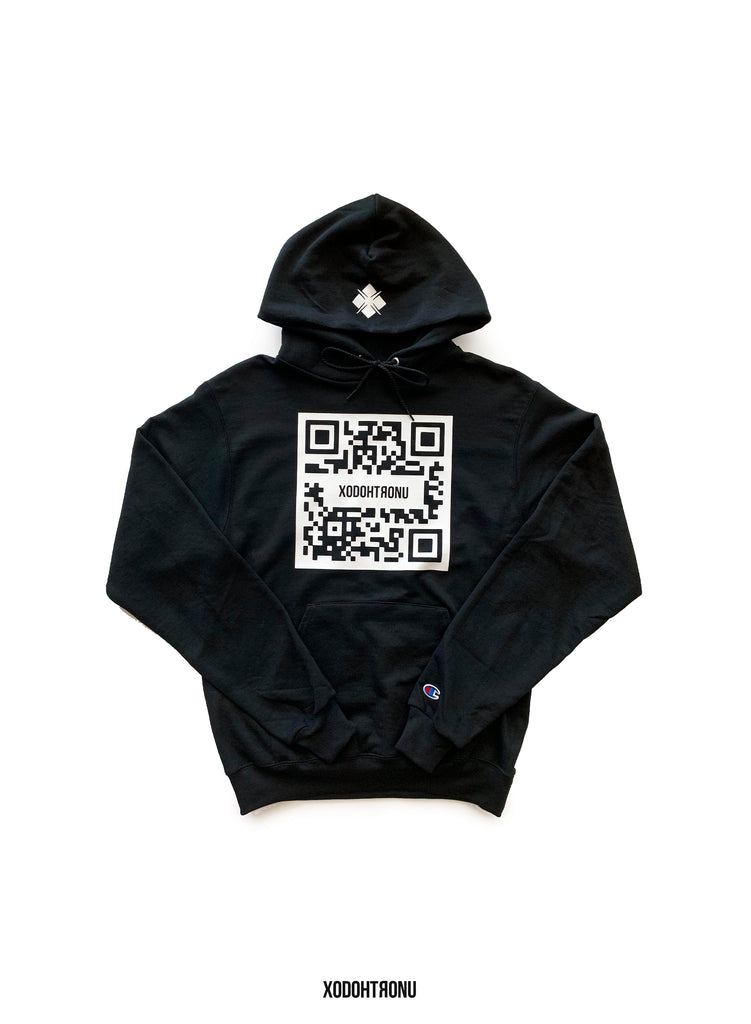 QR the dark Hoodie Champion – XODOHTRONU