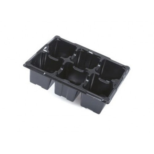 5 Pack 6 Cell Black Plastic Reuseable Seed Trays Seeds For Africa