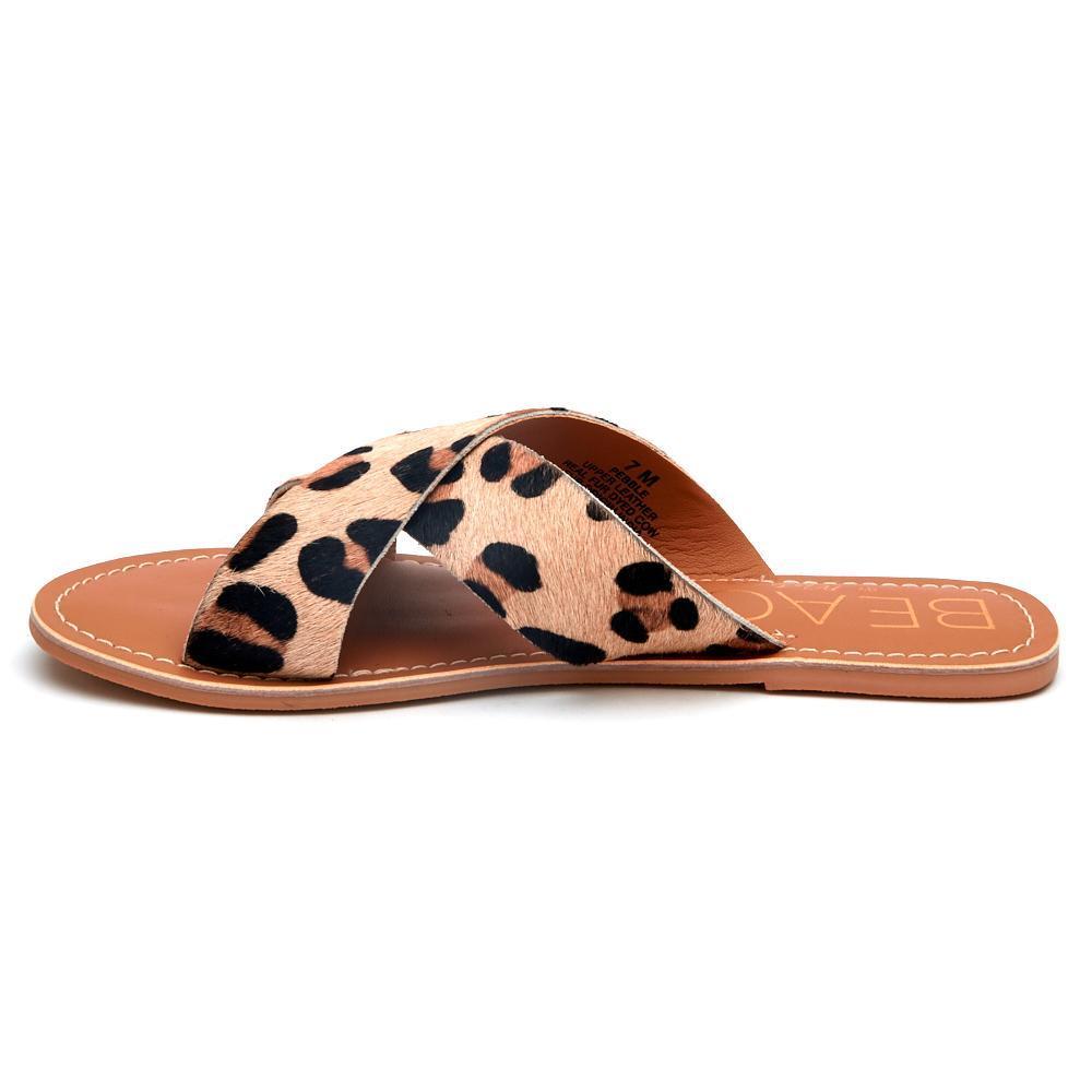 coconuts pebble sandal leopard