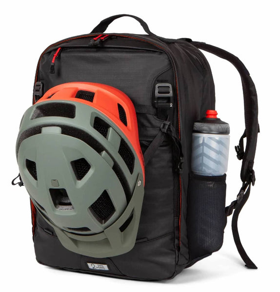 Two Wheel Gear Pannier Backpack with Helmet