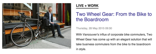 Two Wheel Gear - Reid Hemsing - Bike to Boardroom