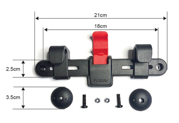 Two Wheel Gear - KLICKfix Kompakt Rail Dimensions