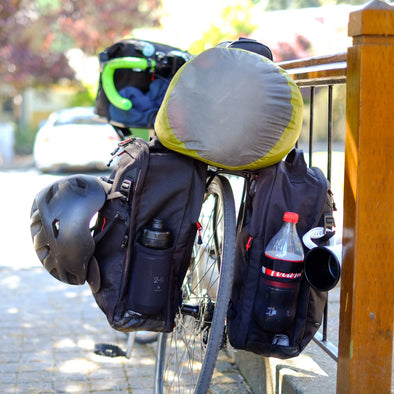 two wheel gear backpack pannier