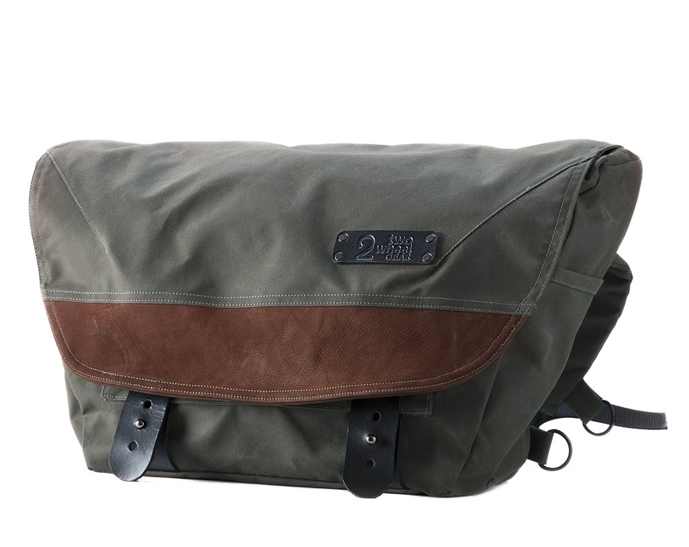 waxed canvas handlebar bag