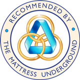 Recommended by The Mattress Underground Logo.