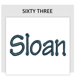 Font SIXTY THREE