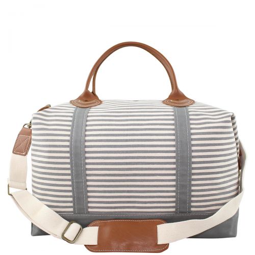 Personalized Canvas Striped Weekender Choose Colors | Preppy ...
