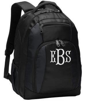 Monogrammed Commuter Backpack| Preppy Monogrammed Gifts
