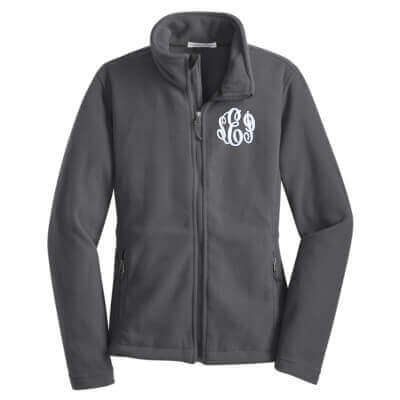 Monogrammed Ladies Fleece Jacket | Monogrammed Apparel For Women ...