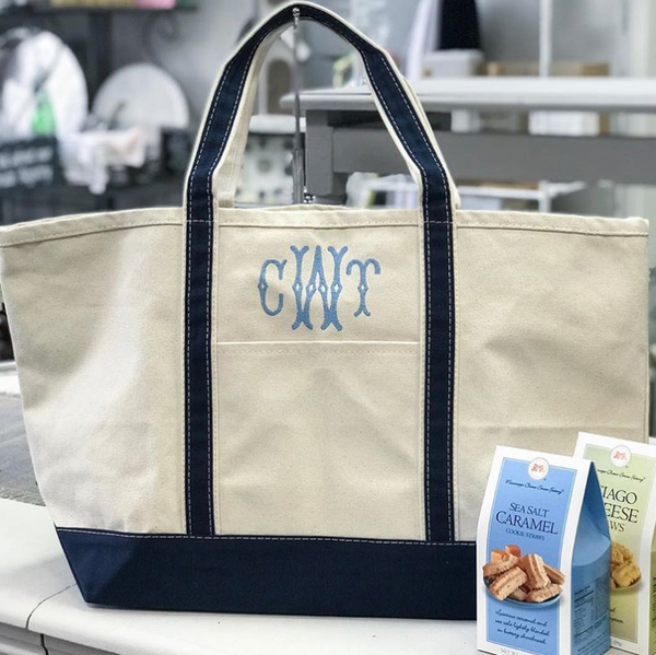 Large Personalized Boat Tote Lots of Colors | Preppy Monogrammed Gifts
