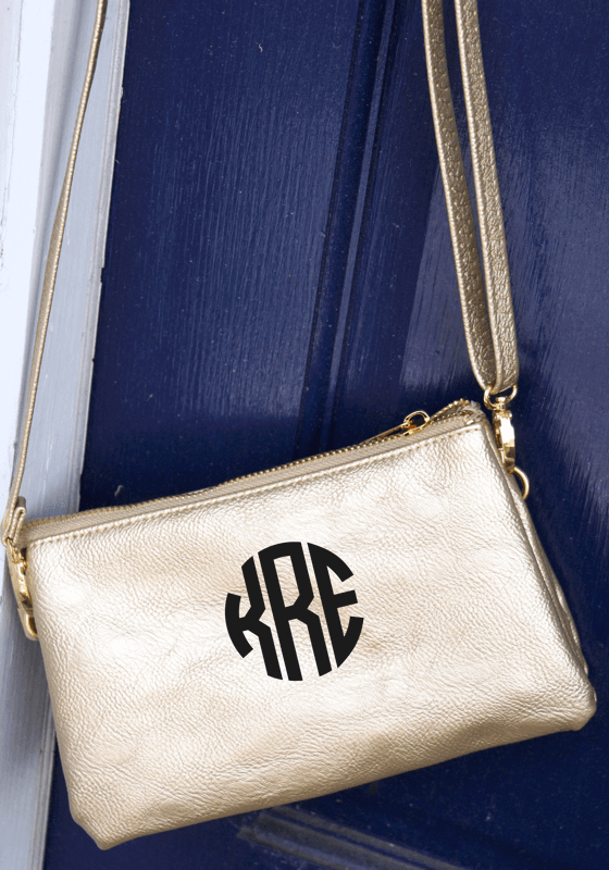 monogram clutch