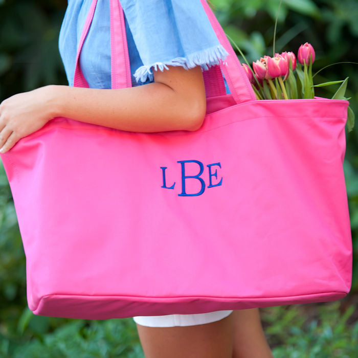 Personalized Ultimate Tote Solid Colors | Preppy Monogrammed Gifts
