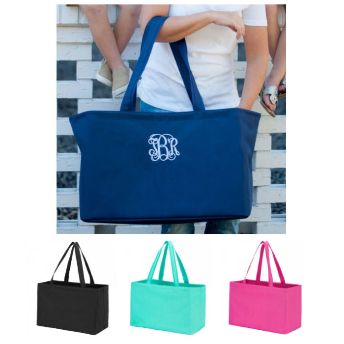 Personalized Ultimate Tote Solid Colors | Preppy Monogrammed Gifts