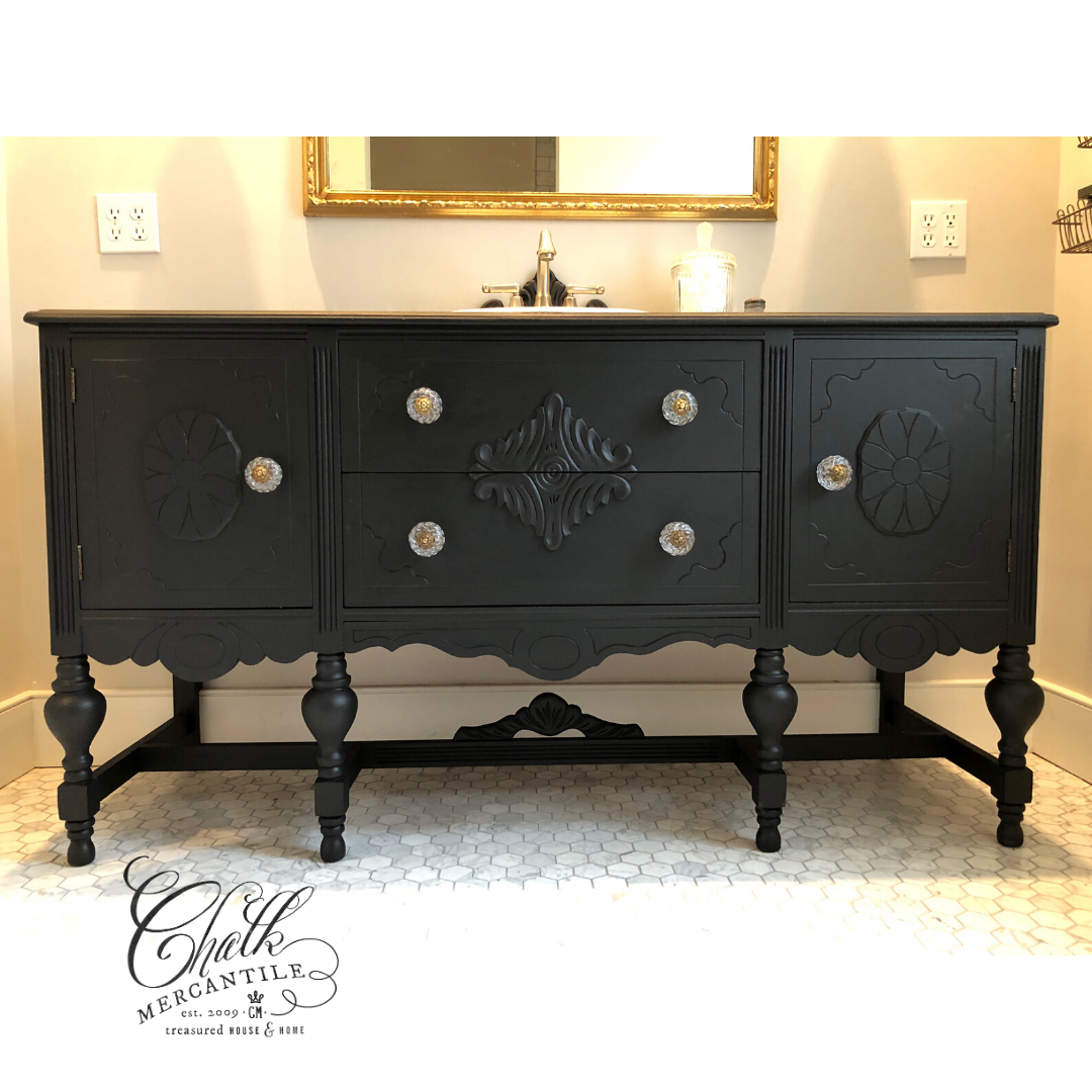 Master Bath Vanity, Autentico Versante Matte, Nocturnal