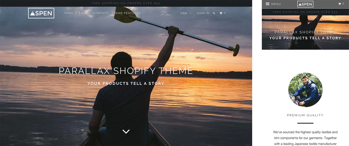 Responsive Shopify theme