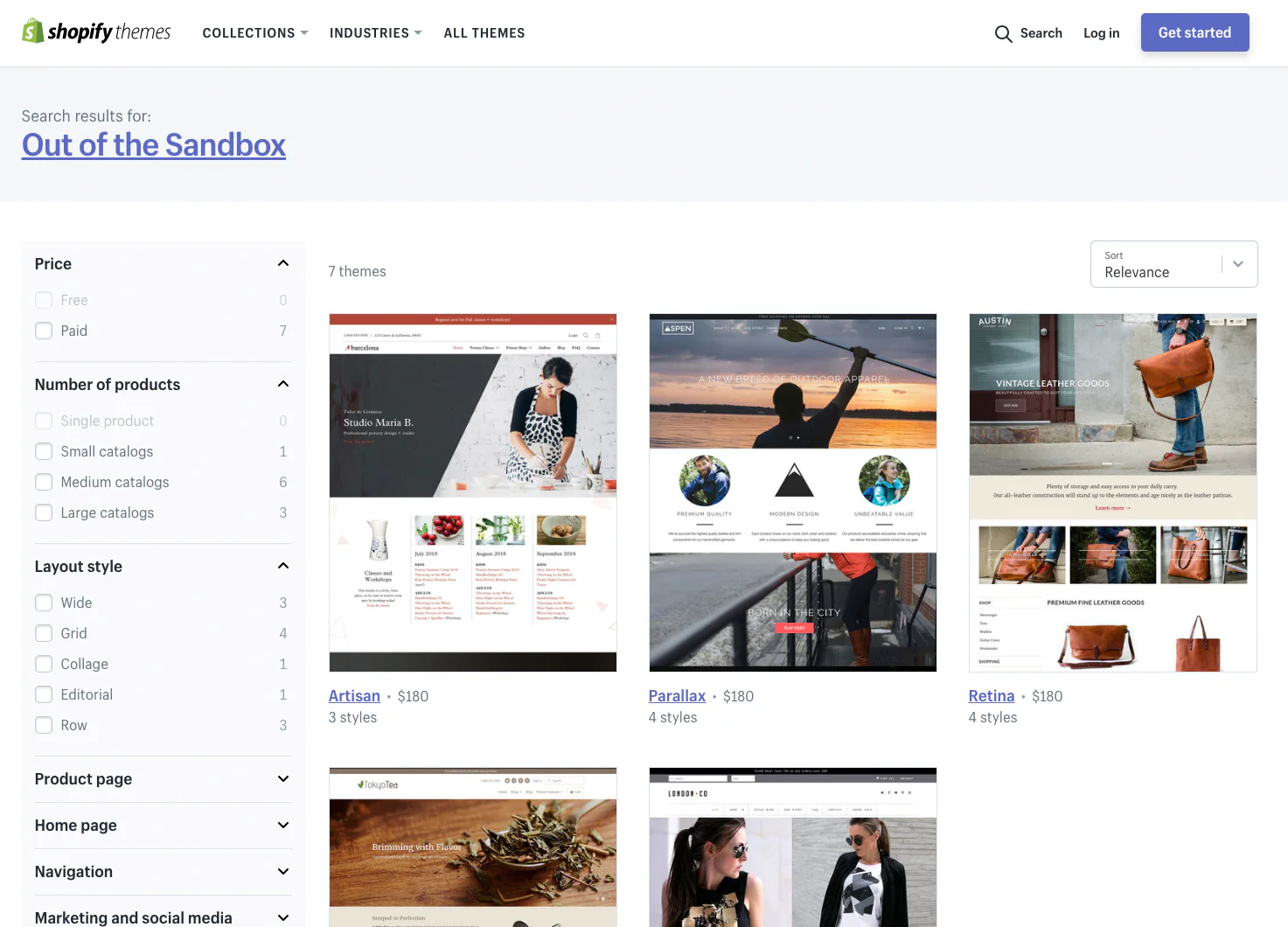 Shopify themes