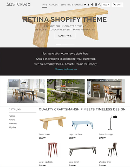 Shopify Amsterdam Theme