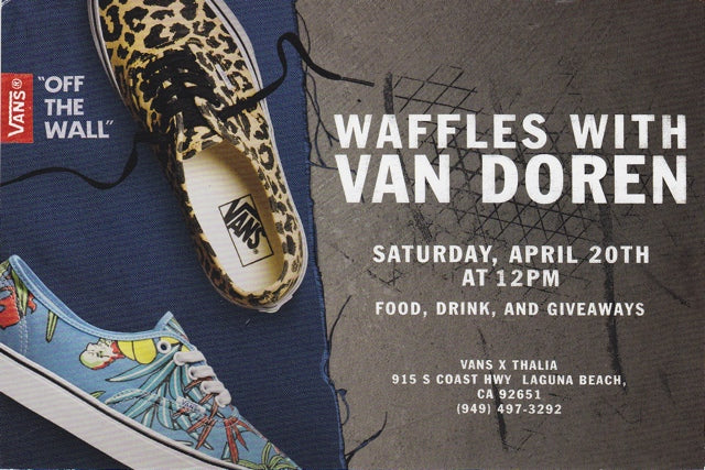 Waffles with Van Doren this Saturday