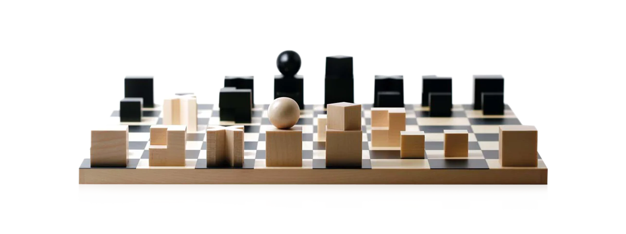 Bauhaus Chess Set by Joseph Hartwig