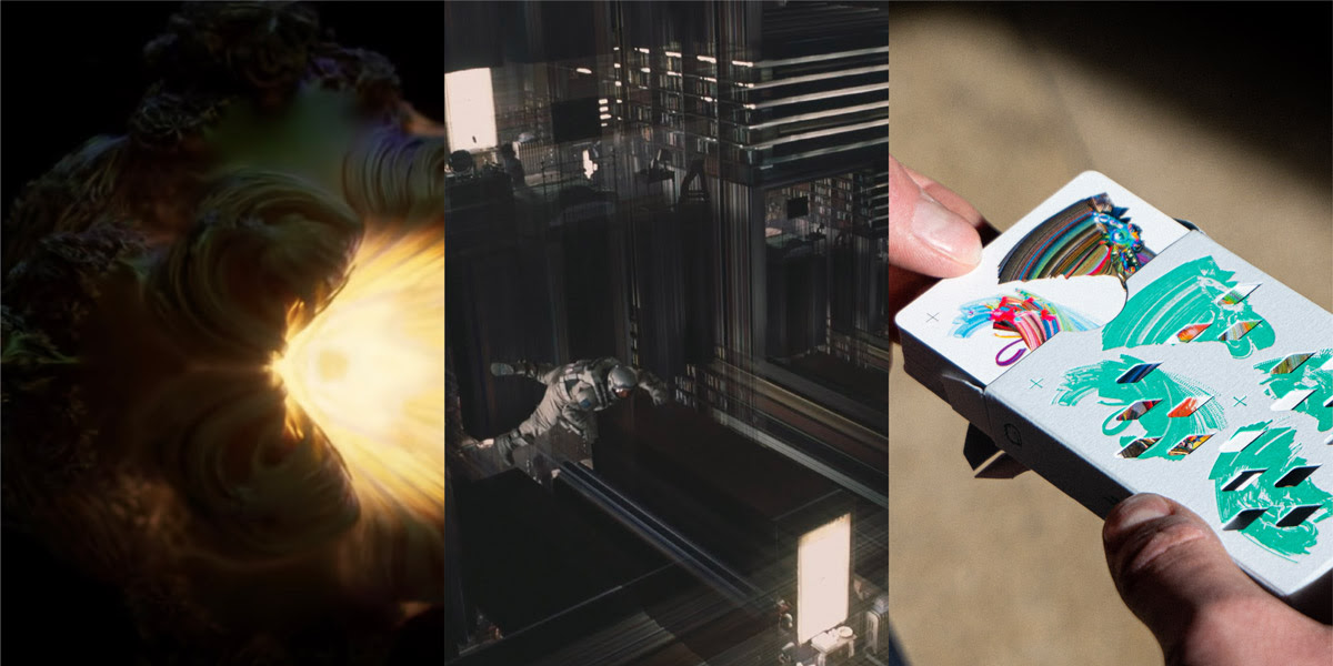 Interstellar tesseract image and Offworld playing cards