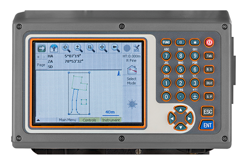 TS FTS 101 + SurvCE - Total Station Reflectorless, Laser Measuring Surveying Geo 2