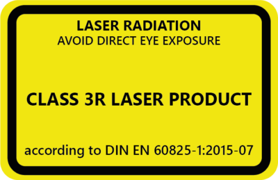 Laser Class 3R Safety Precaution