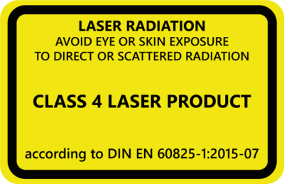 Laser Class 4 Safety Precaution