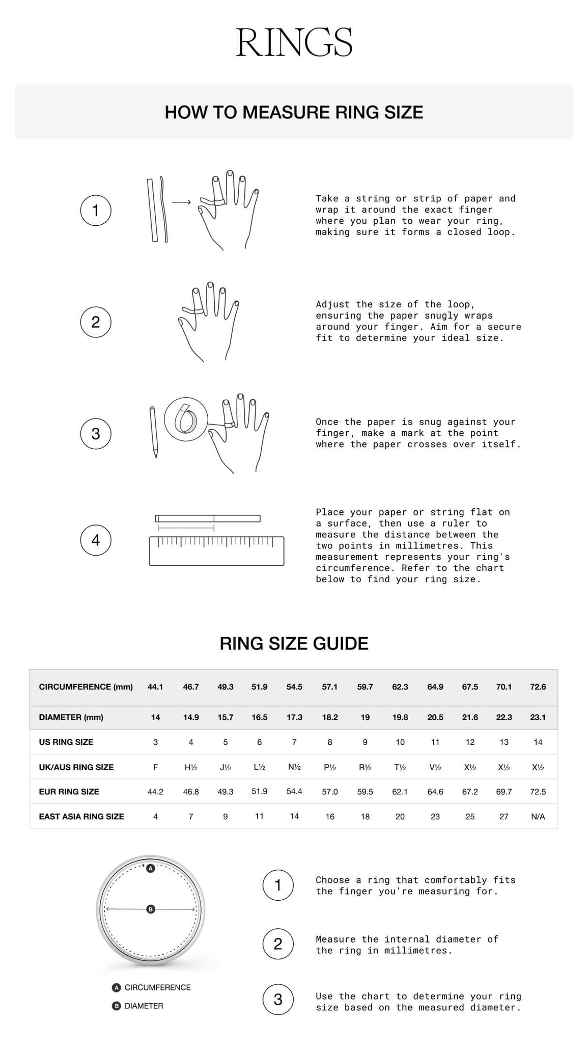 How to Measure Ring Size for Men: A Comprehensive Guide – JEWELRYLAB