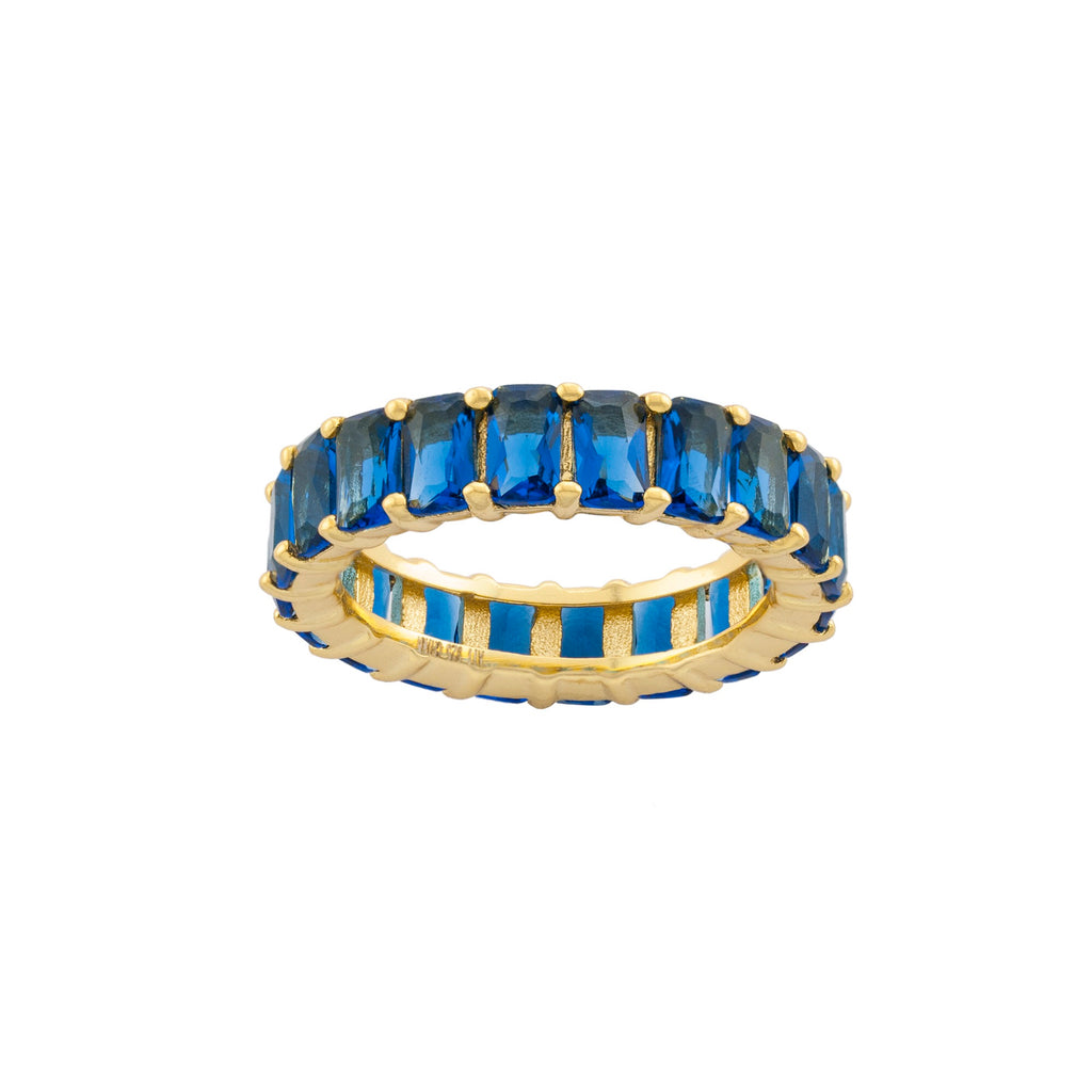 Multi Color Baguette Ring – Alex Mika Jewelry