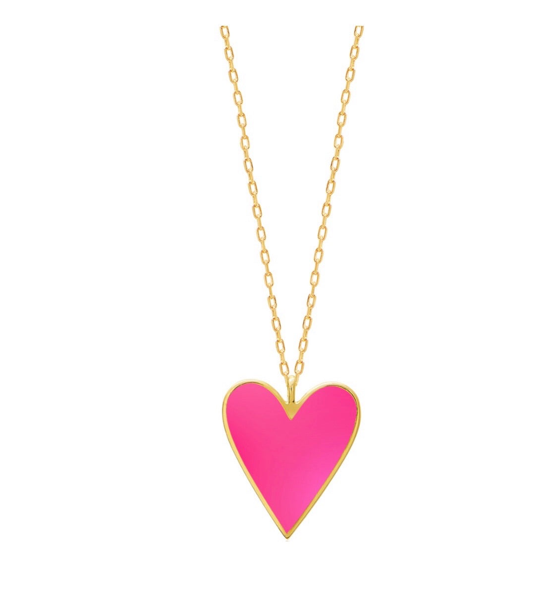 Pink sales heart pendant