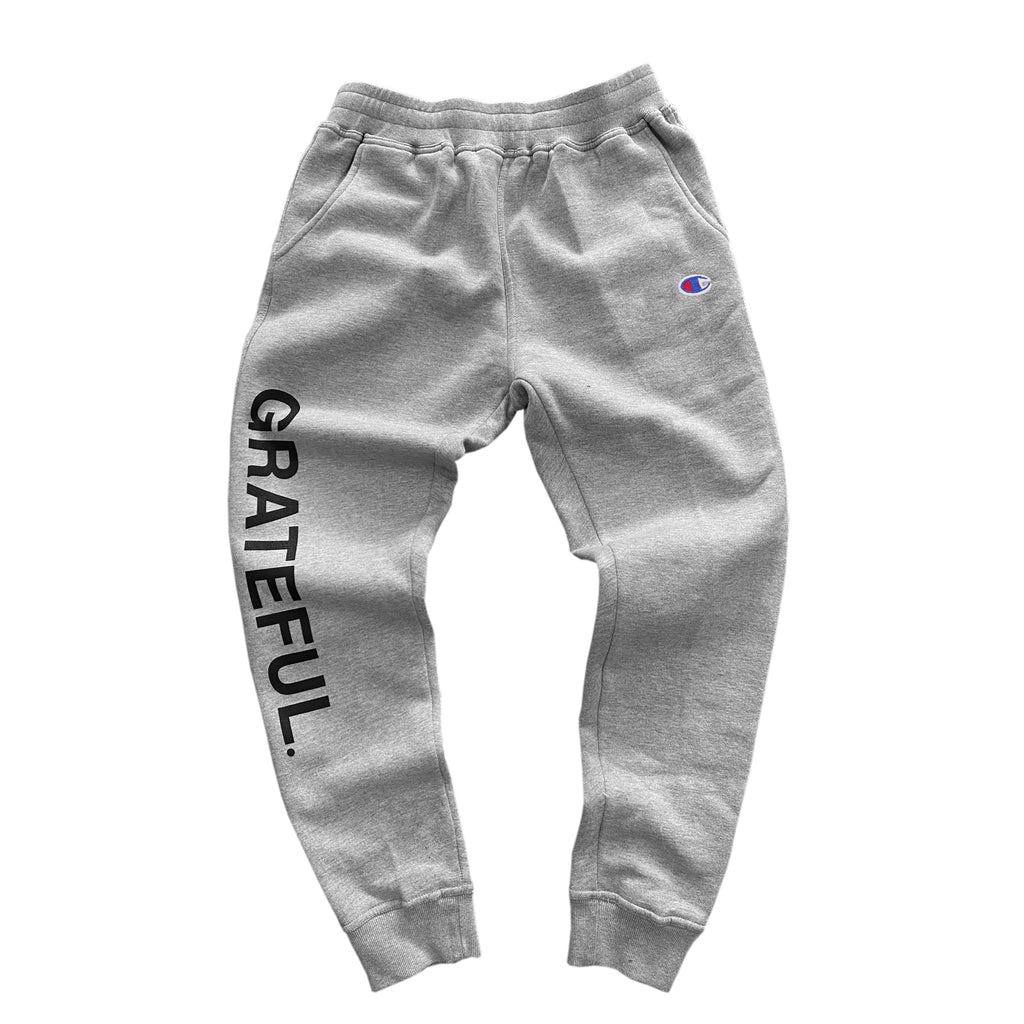 champion joggers gray