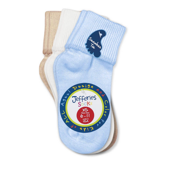 Jefferies Socks Girls Ruffle Socks Turn Cuff 1 Pair