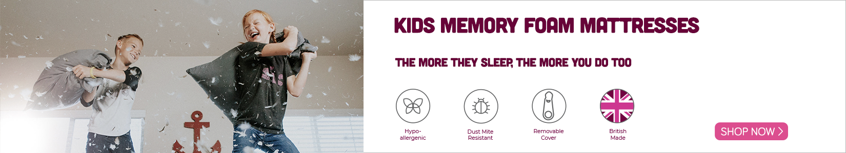 Kids mattress banner