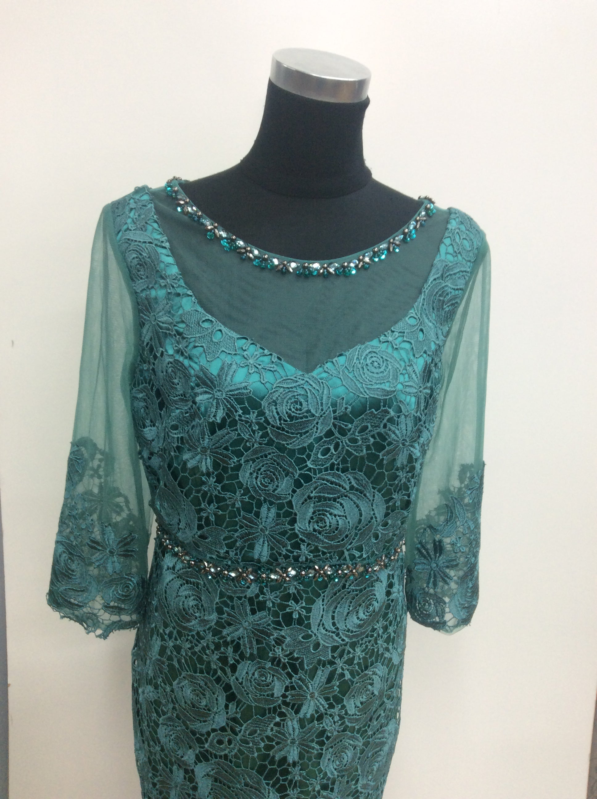 teal occasion dress