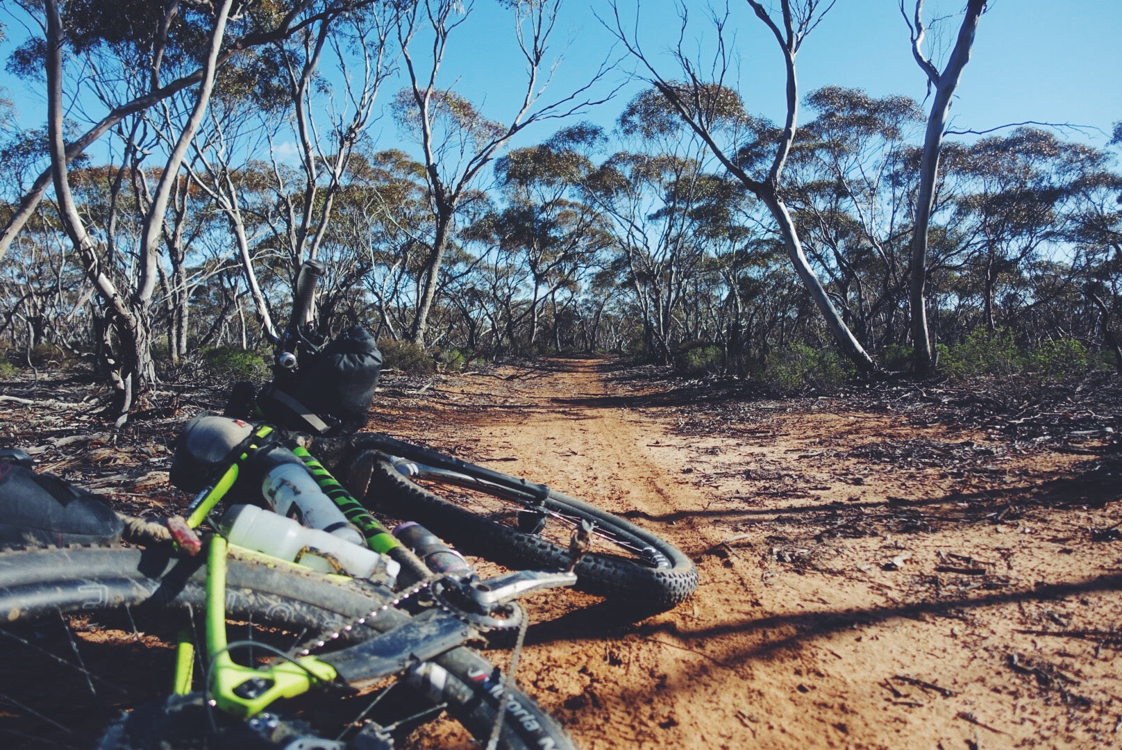 Cycling or Riding through Murray Sunset