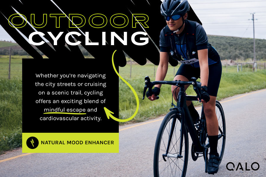 reduce cortisol outdoor cycling