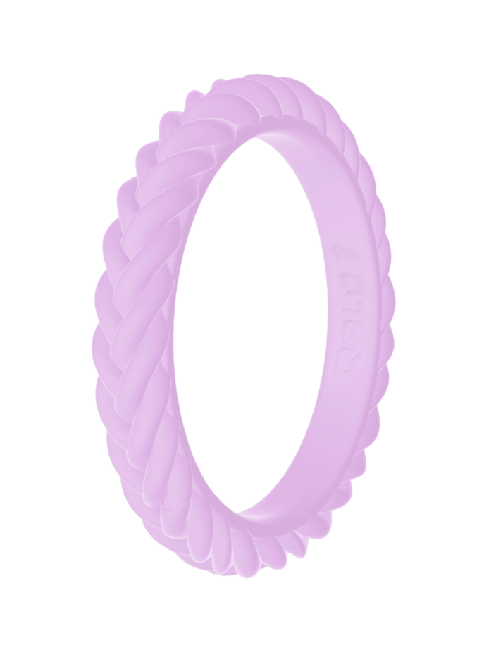 Women's Stackable Braid Silicone Ring